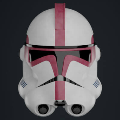 Phase II Clone Trooper Helmet (Captain) - 3D Model by Kralyks