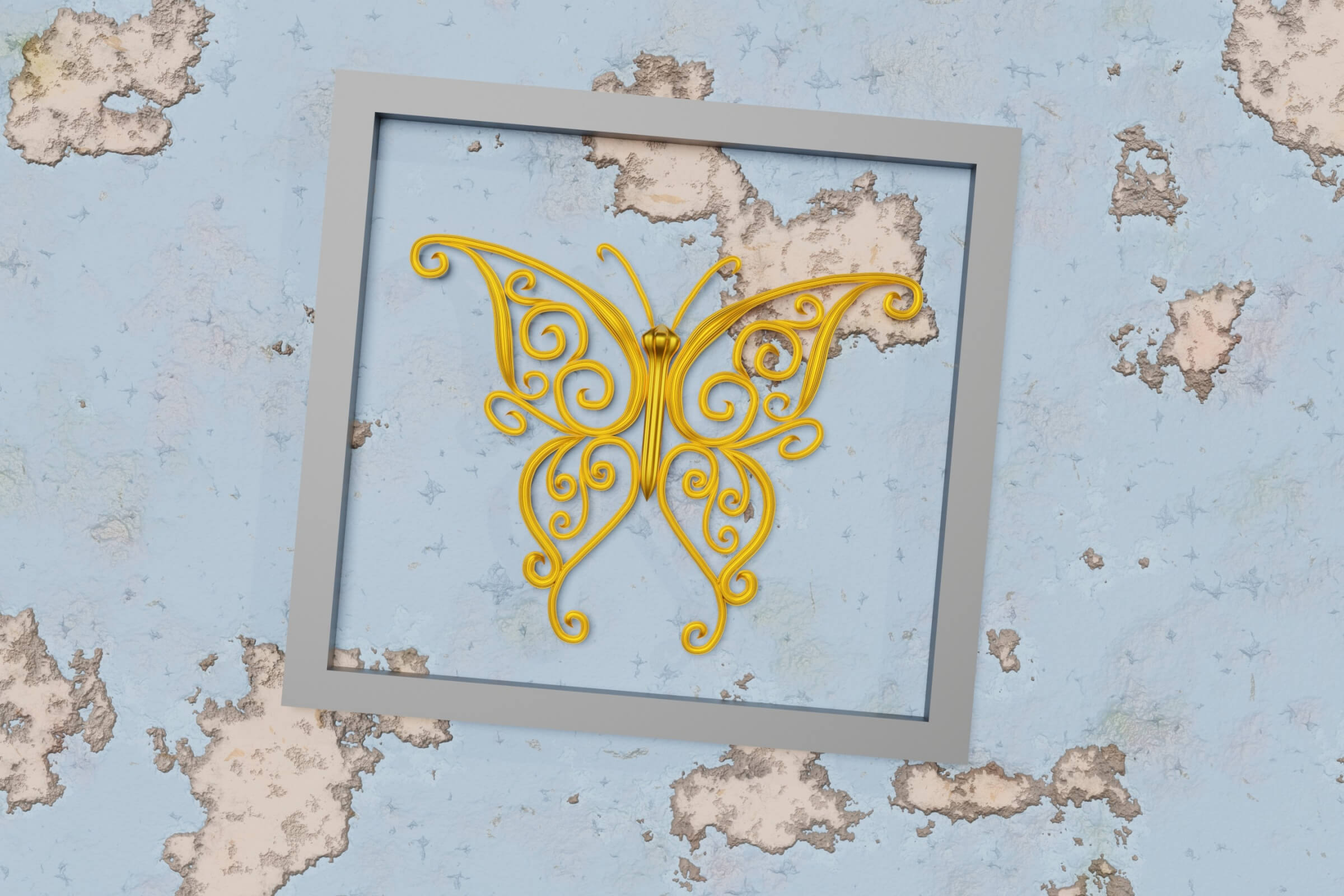 Butterfly 3D Render RenderHub Gallery