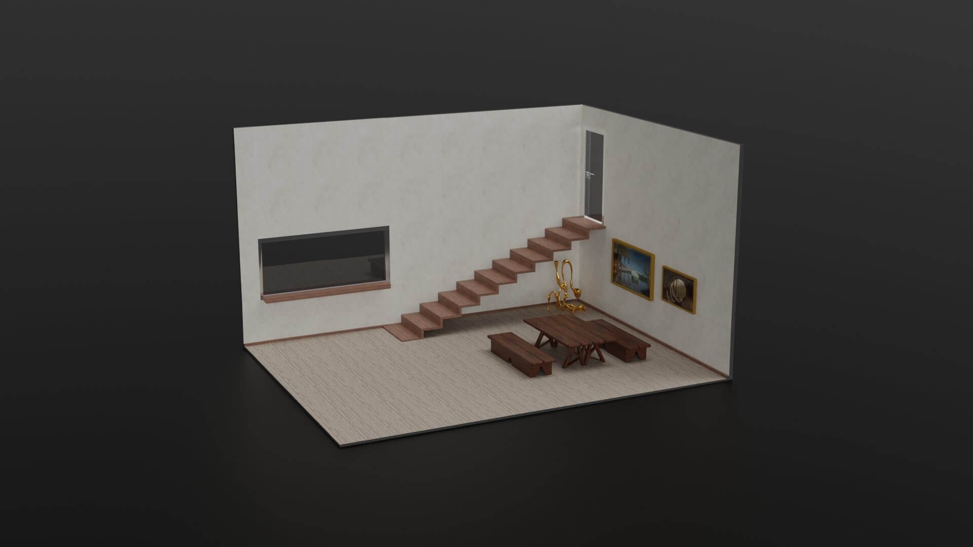 Tiny World 1 3D Render, Digital Art by kratzdistel