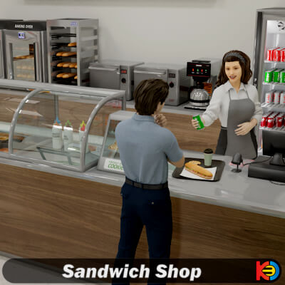 Sandwich Shop for DAZ Studio