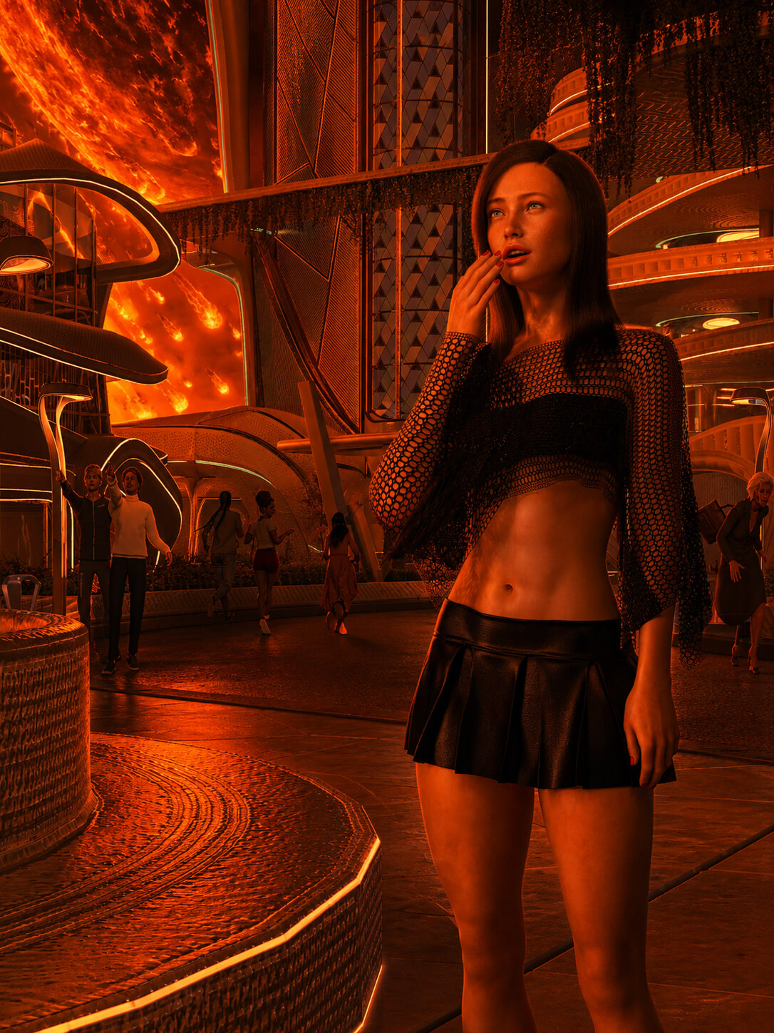 Jasmines Last Day 3D Render, Digital Art by kssam