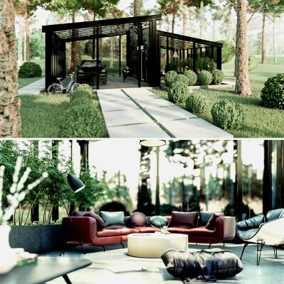 Modern Forest Cottage
