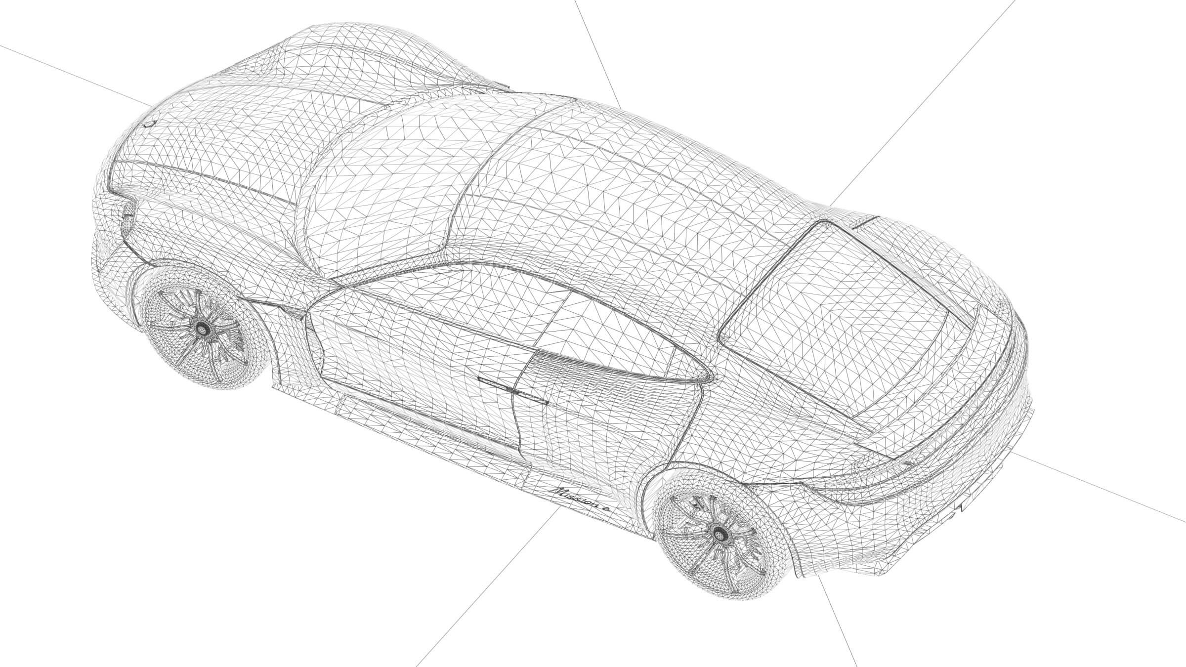 Porsche Mission E 2019 - 3D Model by KSTORE