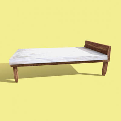 PSX - Modular Bed 3D Model by Ksuga