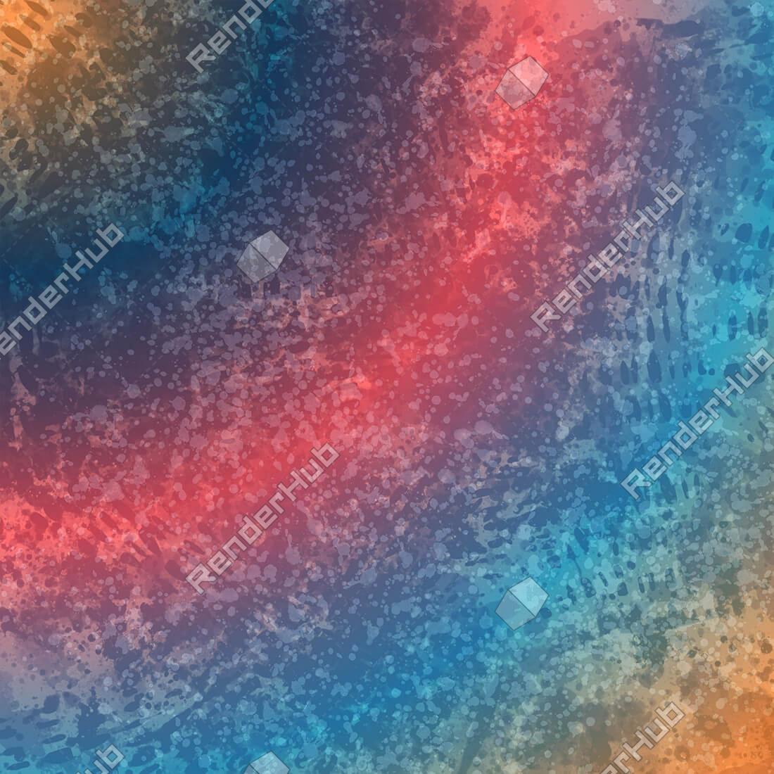Abstract Colorful Grunge Background With Splash Stock Image by