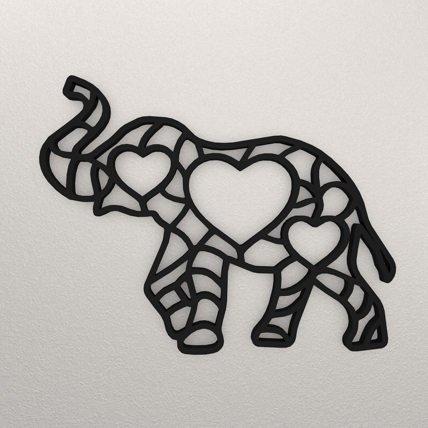 ELEPHANT WALL DECORATION WARAJ12 3D Render RenderHub Gallery