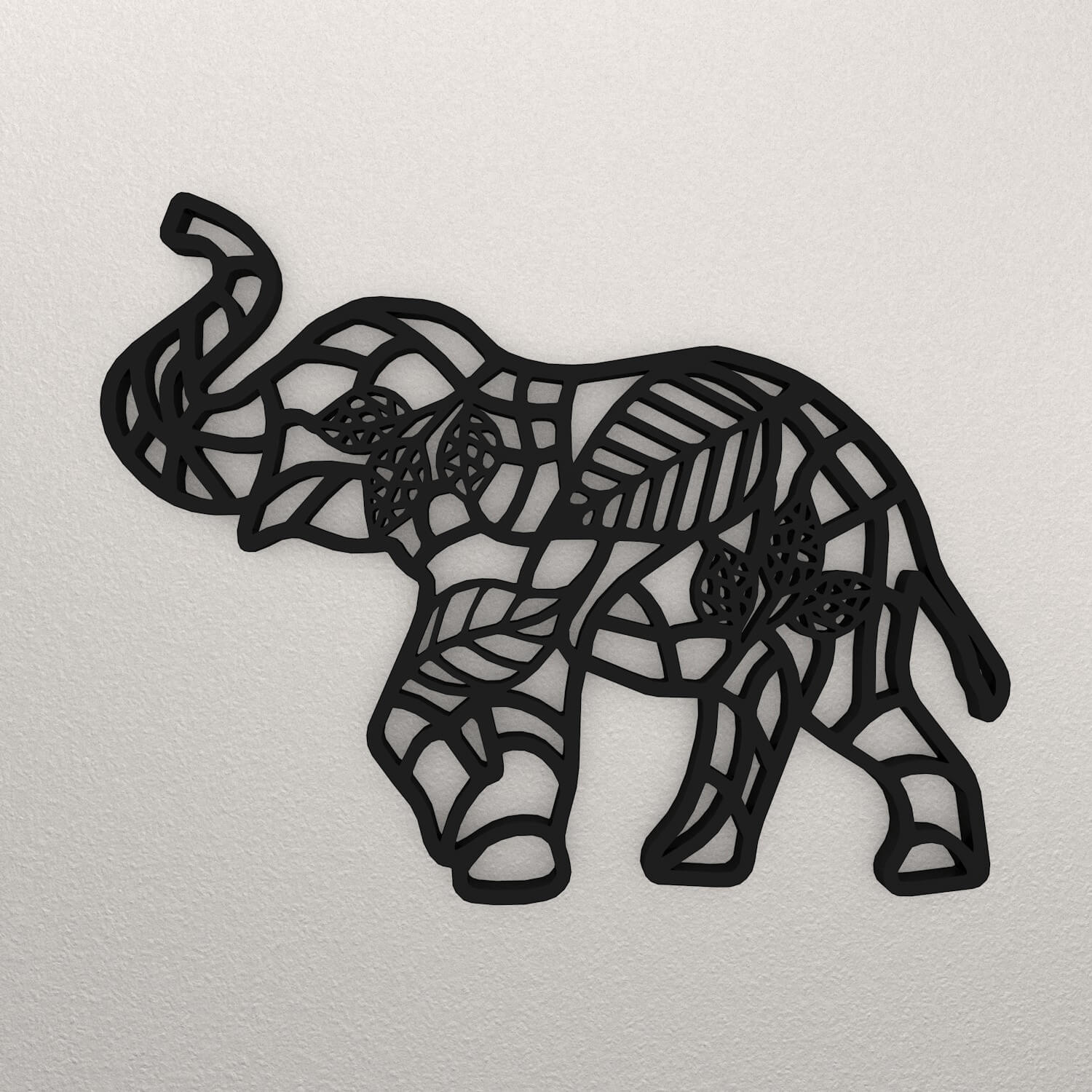 Elephant Wall Decoration WARAJ14 3D Render RenderHub Gallery