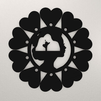 Women Love Wall Decoration Waraj43