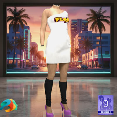80s Outfit for Genesis 9 by KuraiKya