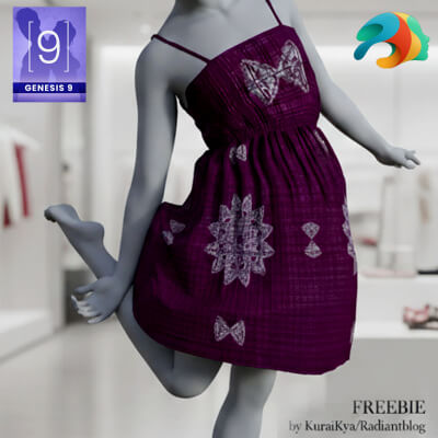 A Purple Dress for Genesis 9