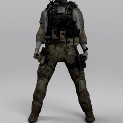 AC Delta Force Outfit for Genesis 9