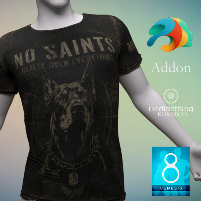 Bad Boy Shirt for Genesis 8 Male Addon