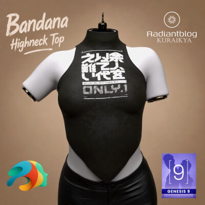 Bandana Highneck Top for Genesis 9