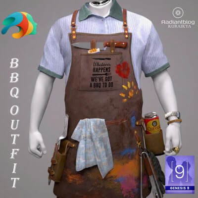 BBQ Outfit for Genesis 9