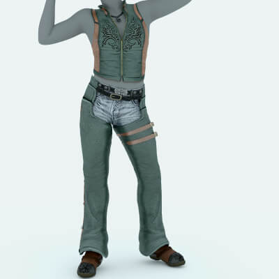 Biker Rebel Outfit for Genesis 9