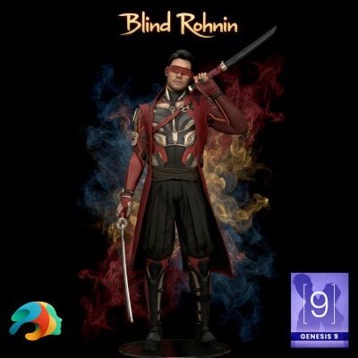 Blind Ronin Character and Outfit for Genesis 9