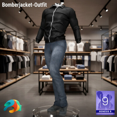 Bomber Jacket Outfit for Genesis 9