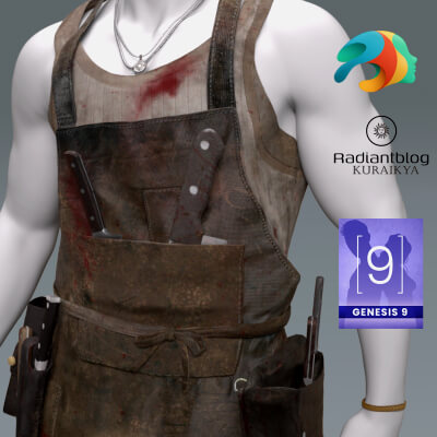 Butcher Outfit for Genesis 9