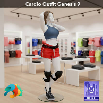 Cardio Outfit for Genesis 9
