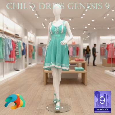 Child Dress for Genesis 9