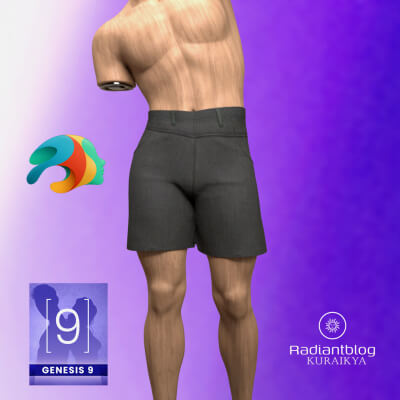 Chino Suit Shorts for Genesis 9 dForce