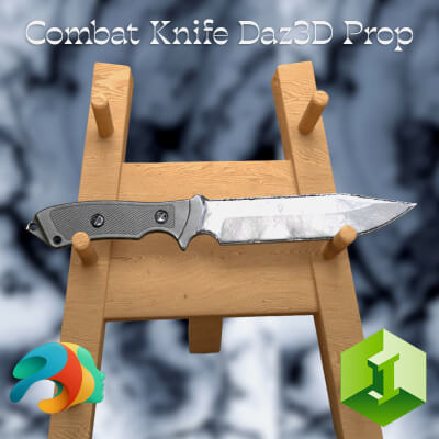 Combat Knife Daz3D Prop