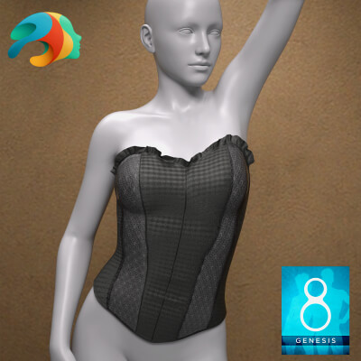 Corset for Genesis 8 Female by KuraiKya
