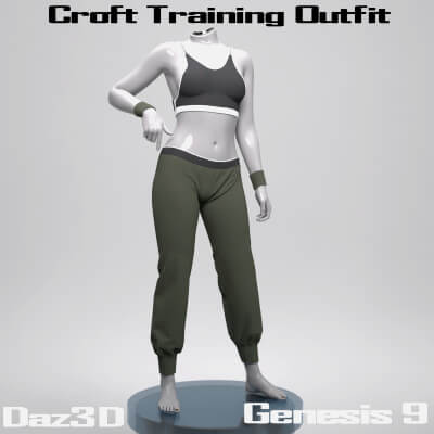 Croft Training Outfit for Genesis 9