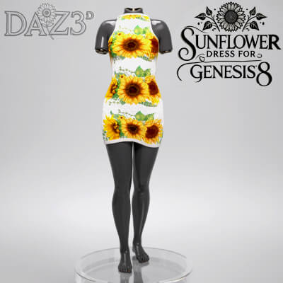 Summer Dress for Genesis 8 Female