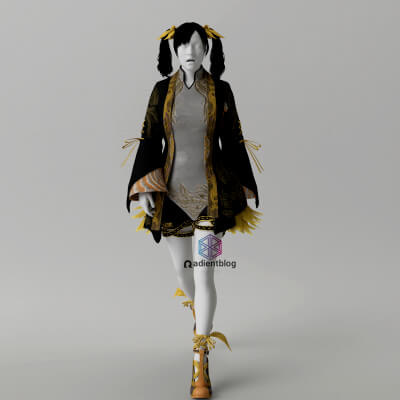 Dancing Phoenix Outfit for Genesis 8 Female
