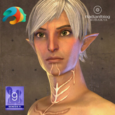 Grumpy Elf & Armor Bundle for Genesis 9 by KuraiKya