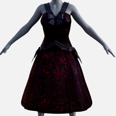 Fairy Tail Dress for Genesis 8 Female