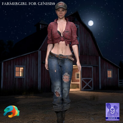 Farmergirl Character for Genesis 9