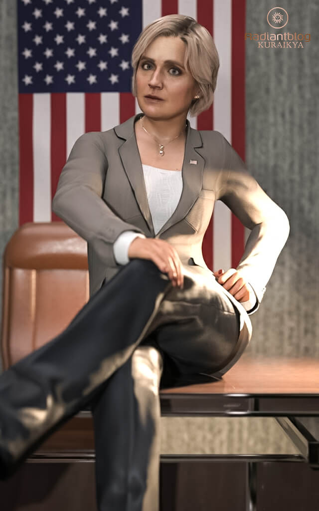 President Render Mrs. President for Genesis 9 3D Render, Digital Art by KuraiKya
