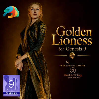 Golden Lioness for Genesis 9 by KuraiKya