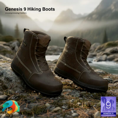 Hiking Boots for Genesis 9