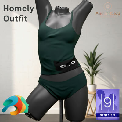 Homely Outfit for Genesis 9