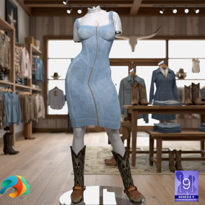 Jeans Outfit for Genesis 9
