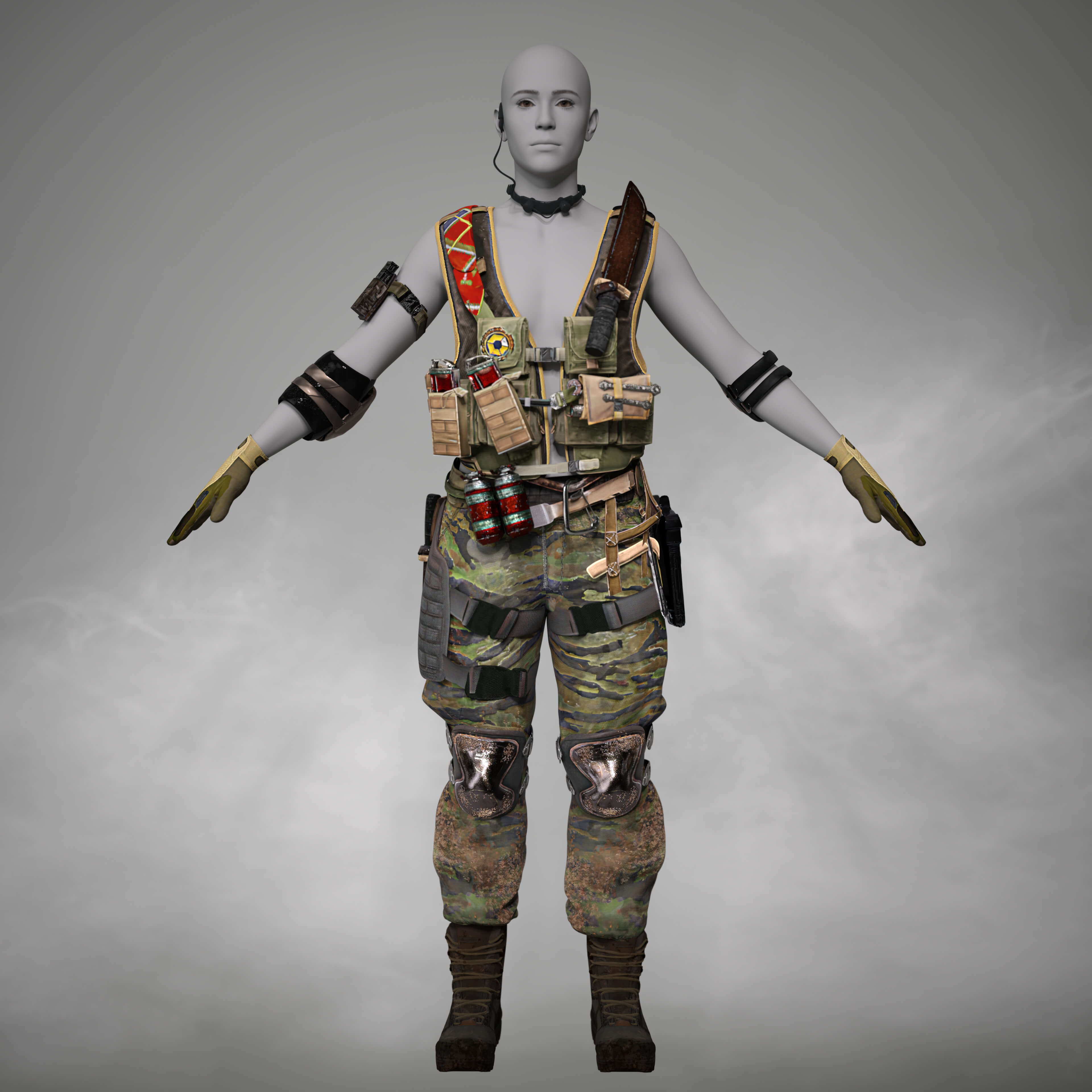 Jungle Ops for Genesis 9 - Daz Content by KuraiKya