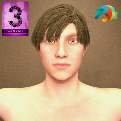 Long Bangs Cut for Genesis 3 Male