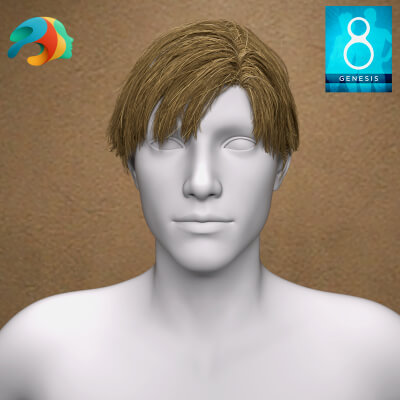 Long Bangs Cut for Genesis 8 Male