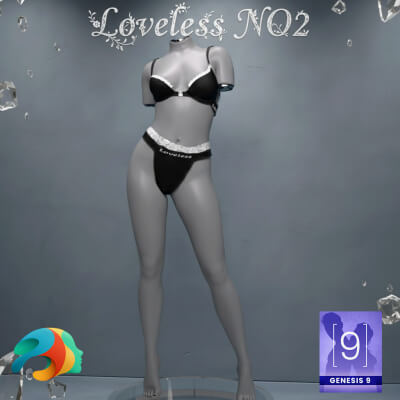 Loveless Underwear Set 02 for Genesis 9