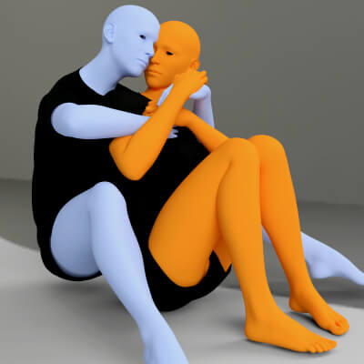 Male Couple Pose for Genesis 9