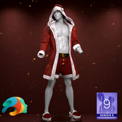 Male Santa Outfit for Genesis 9