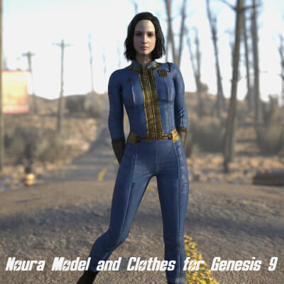 Noura Character and Outfit for Genesis 9