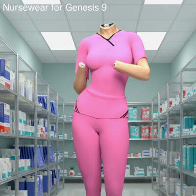 Nurse Outfit for Genesis 9