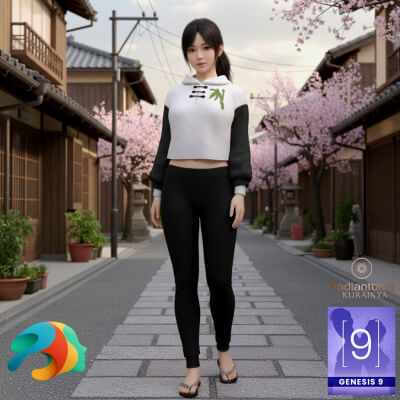 Panda Outfit for Genesis 9