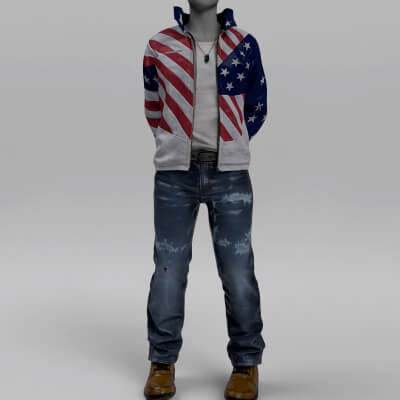 Patriotic Force Outfit for Genesis 9