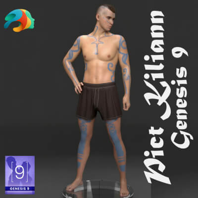 Pict Kiliann Character for Genesis 9 by KuraiKya