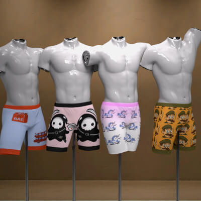 Playful Boxer Shorts for Genesis 9 dForce by KuraiKya